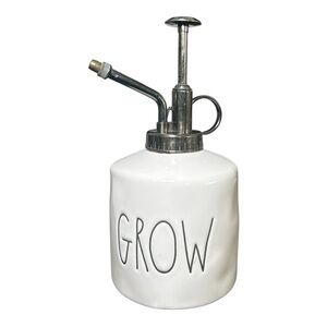 Rae Dunn GROW Misting Spray, Plant Mister, Ivory Ceramic Artisan